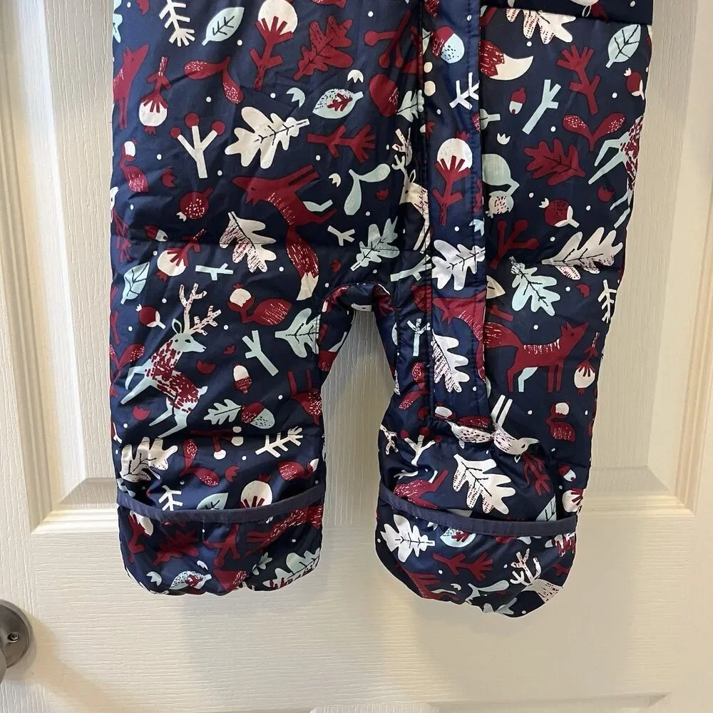 Columbia Infant Snuggly Bunny II Bunting Down Snowsuit Woodland Girls 6-12 Mos